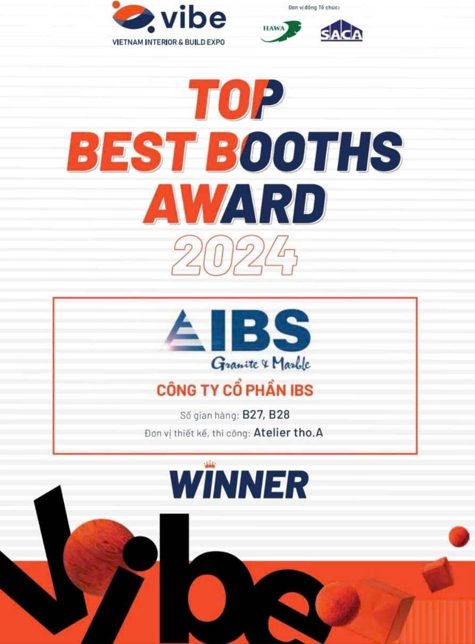 Bảng vinh danh Top Best Booths Award 2024